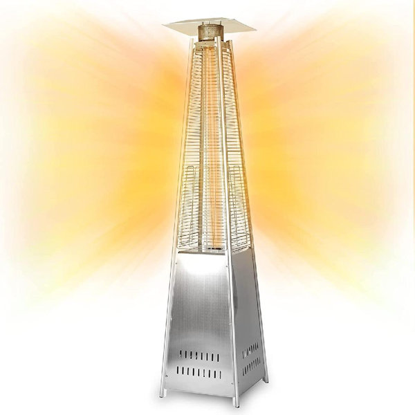 Speedpoly Patio Propane Heater Outdoor Pyramid Gas Heater With Wheels